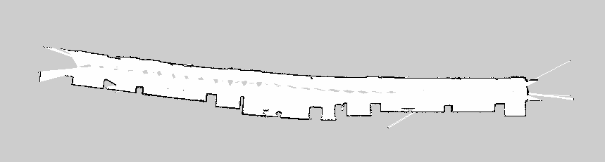 Robot mapping of a corridor